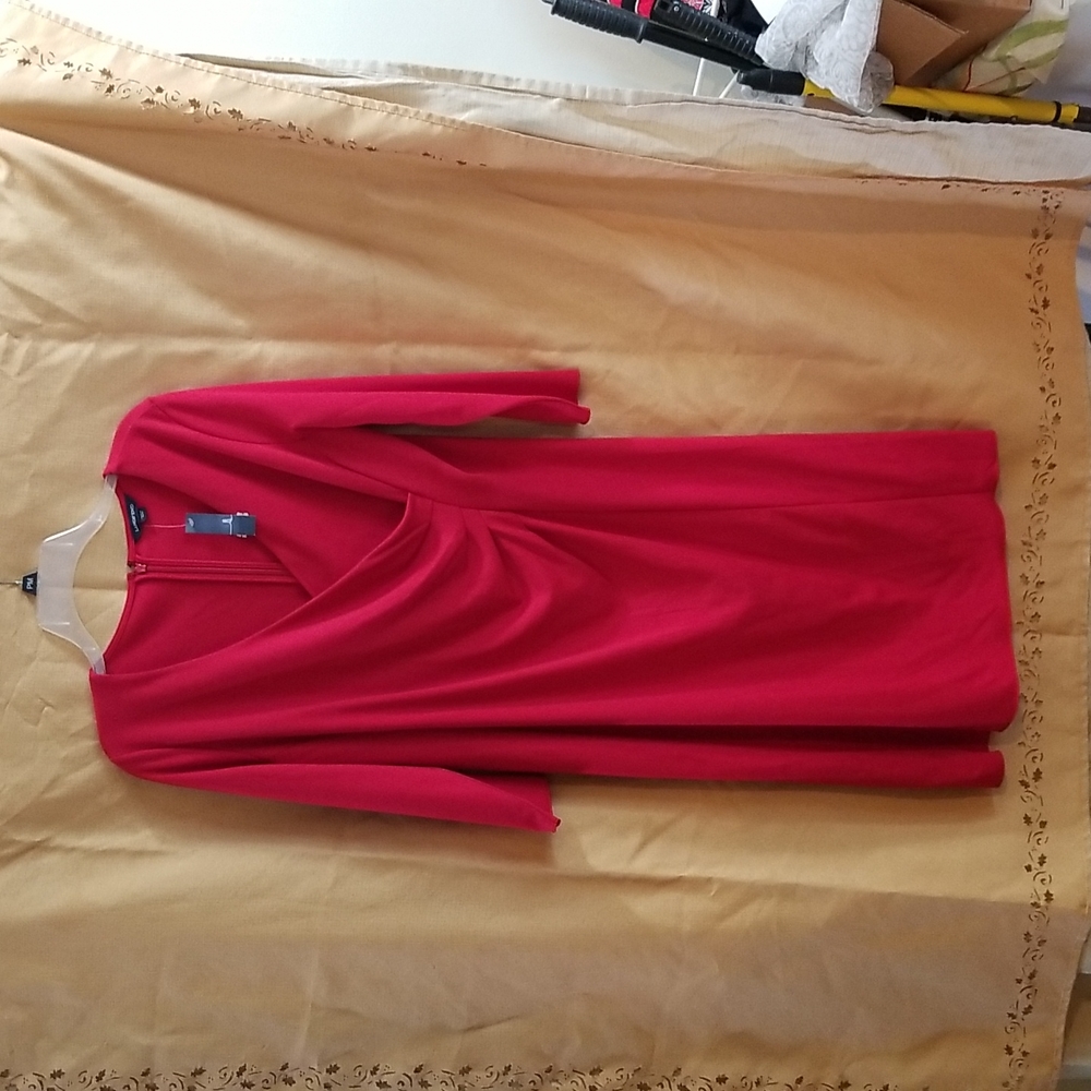 Lands' End Red Dress Size 14 - NWT